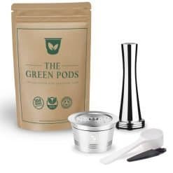 one reusable caffitaly coffee pod with stianless steel coffee tamper
