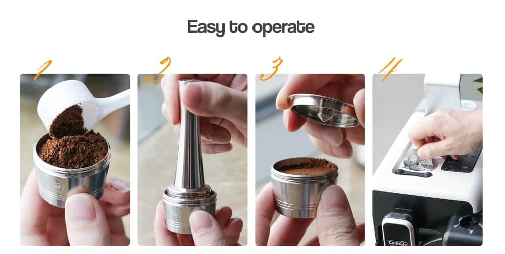 how to fill and tamp Reusable Caffitaly Coffee Pod 
