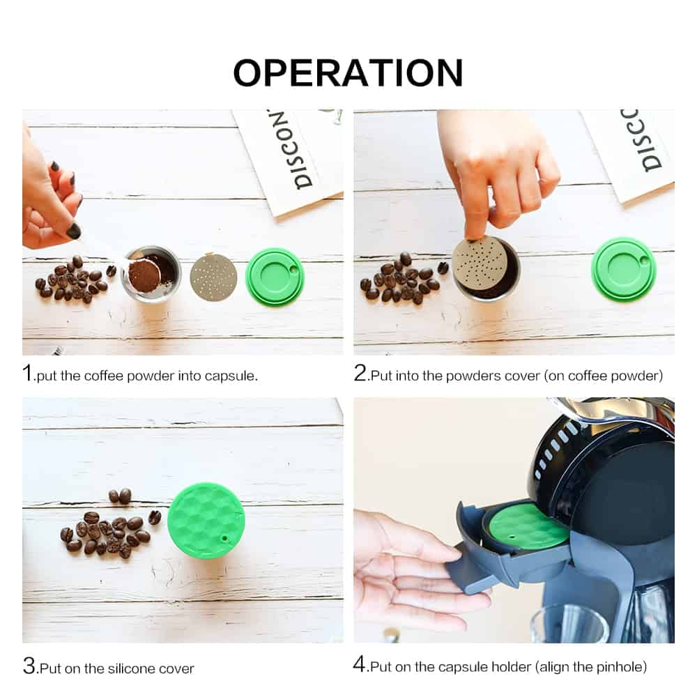 how to use the reusable dolce gusto capsules