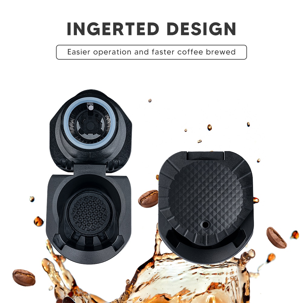 ICafilas Adapter for Dolce Gusto PICCOLO XS/Genio S Machine Reusable Capsule Refillable Cafetera Expreso Coffee
