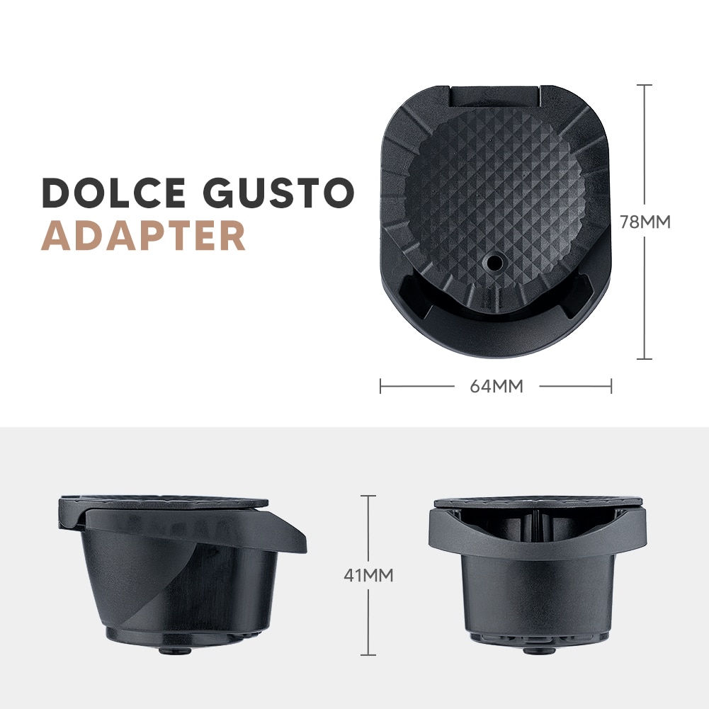 ICafilas Adapter for Dolce Gusto PICCOLO XS/Genio S Machine Reusable Capsule Refillable Cafetera Expreso Coffee